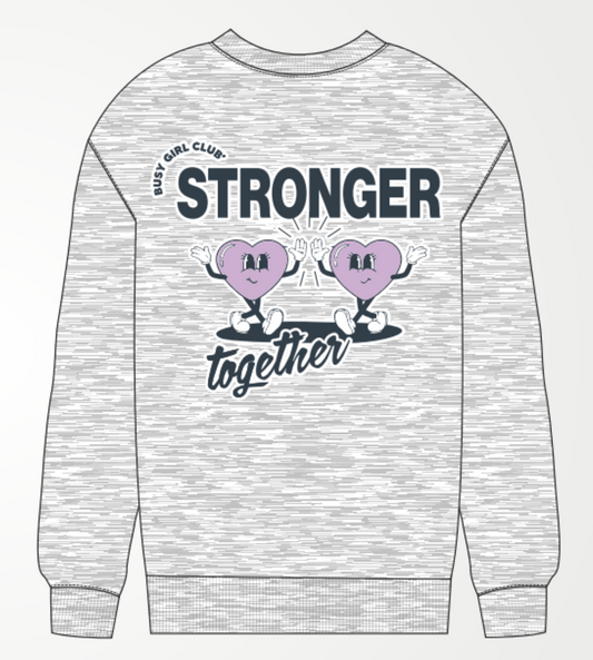 Unisex Oversized Crewneck - Stronger together